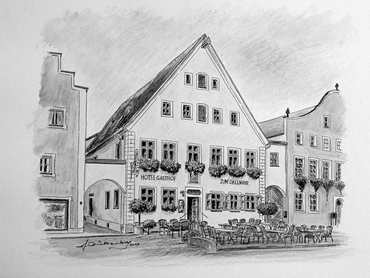 Zum Dallmayr Hotel Garni Berching Extérieur photo